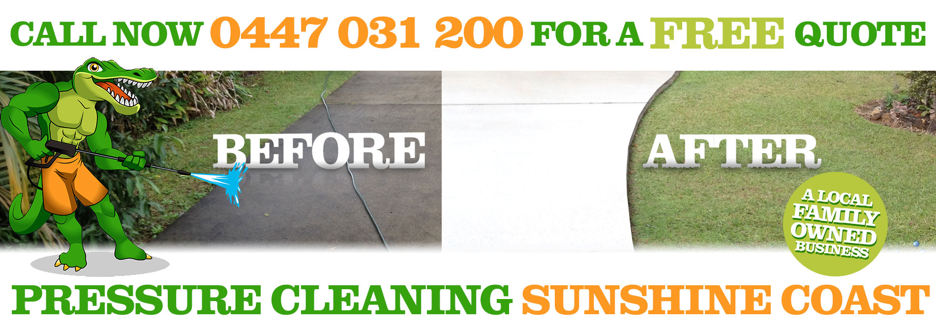 Pressure Cleaning Sunshine Coast Website Home Page Slide 01